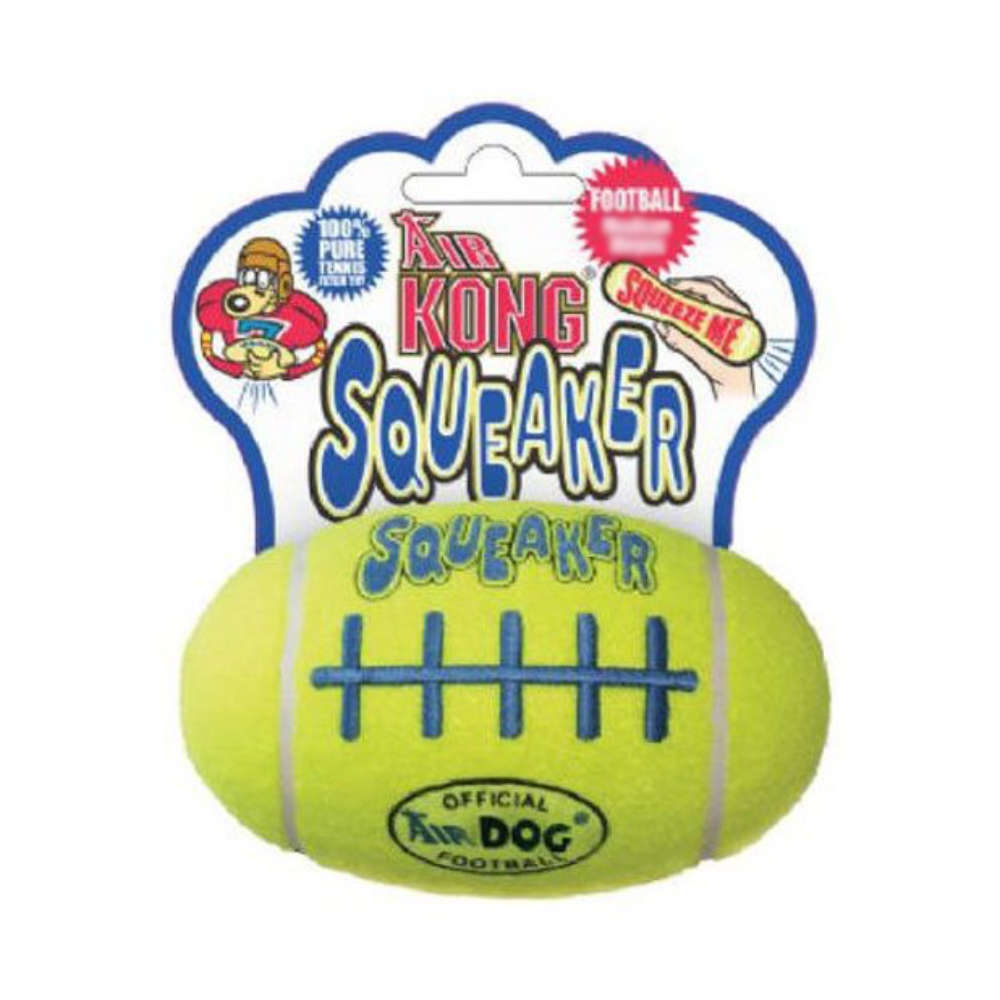 Kong Airdog Football Small Squeaky Dog Toy - Bouncy & Durable Fetch Toy